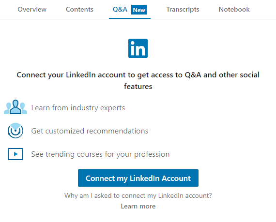 Connect linkedin account